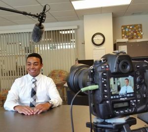 Schettle promotes inclusive excellence in an interview for a UWO video Everyone Matters.