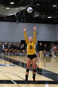 Senior Lexi Thiel recorded 134 assists over the weekend. 