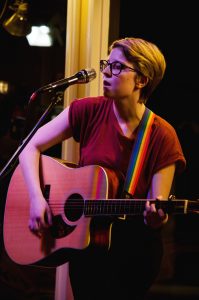 Sara McArthur performs at Open Mic Night Tuesday.