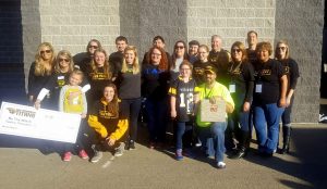 Members of the Be The Match club gather for “Give A Spit About Cancer” campaign at Titan Stadium.