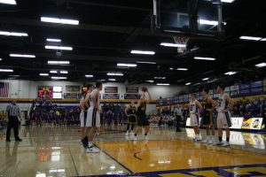 Sophomore forward Jack Flynn shoots a free throw as the crowd at Quandt Fieldhouse looks on. Flynn finished with a double-double as he scored 11 points while recording a team-high 10 rebounds. The UW Oshkosh Titans are traveling to Springfield, Ohio for the first round of the NCAA D-III tournament where they will face Marietta College of Ohio on Friday afternoon.