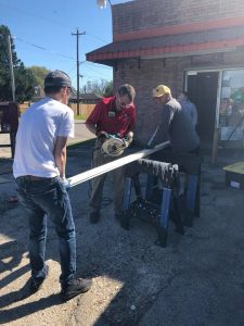 His House Christian Ministry volunteers help rebuild Houston area.