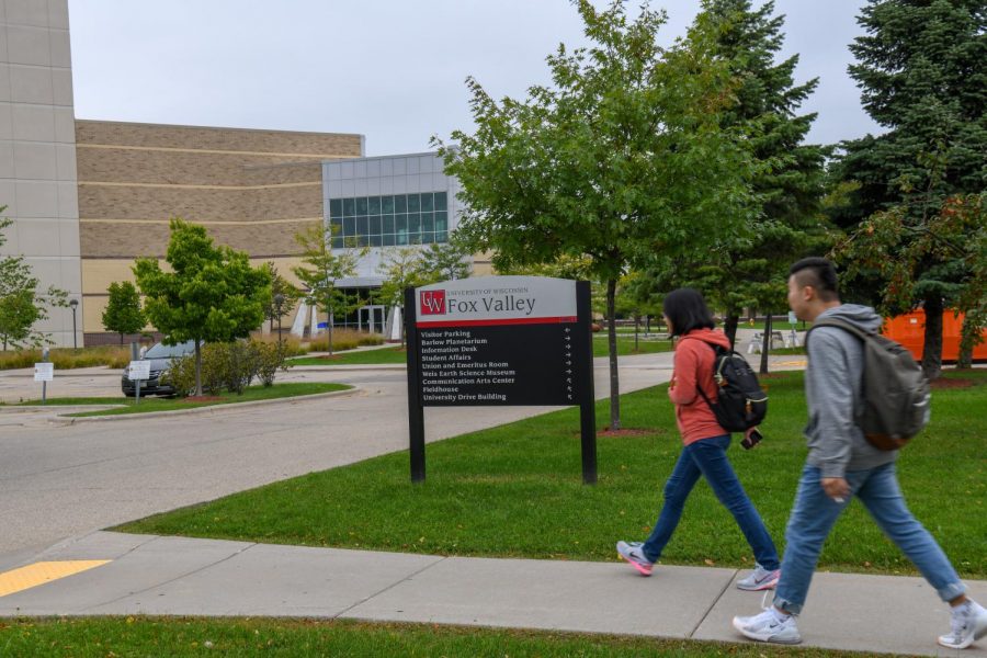 On July 1 UW Oshkosh, Fond du Lac and Fox Valley officially merged. Pictured above are students walking on the three campuses that became one University.