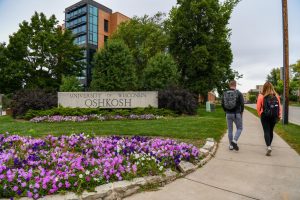 On July 1 UW Oshkosh, Fond du Lac and Fox Valley officially merged. Pictured above are students walking on the three campuses that became one University.