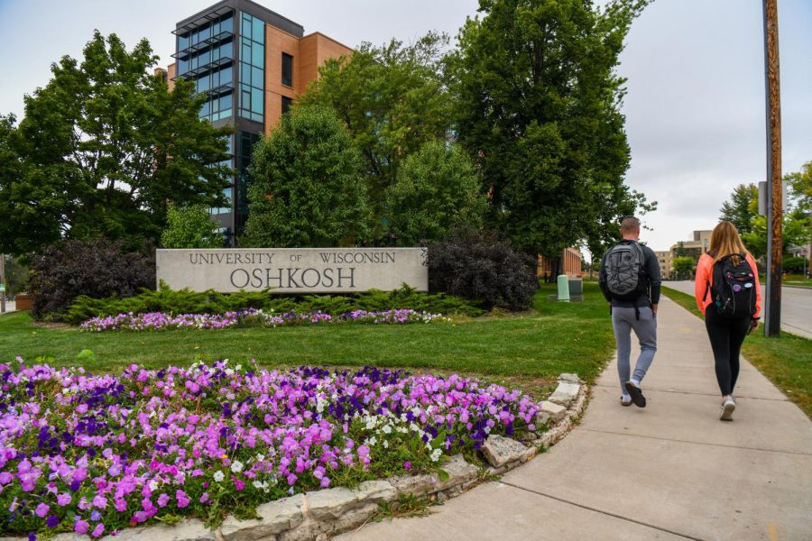 On+July+1+UW+Oshkosh%2C+Fond+du+Lac+and+Fox+Valley+officially+merged.+Pictured+above+are+students+walking+on+the+three+campuses+that+became+one+University.