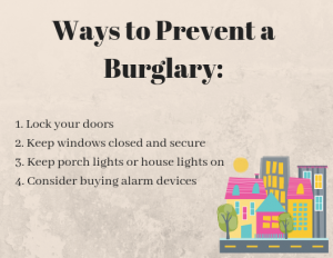 Ways to prevent a burglary