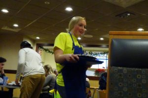 Volunteers help guests at Culver’s on Koeller Street.