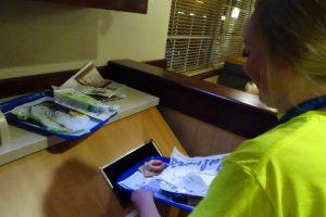 Volunteers help guests at Culver’s on Koeller Street.