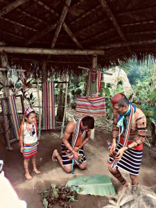 The Tsachilas de Santa Domingo tribe in Ecuador make hair color out of water and achiote, a crushed up seed. 