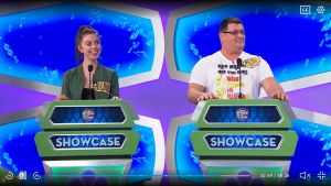 UWO student Aleksandra (Saśa) Miladonovic answers questions from Drew Carey and spins the wheel.