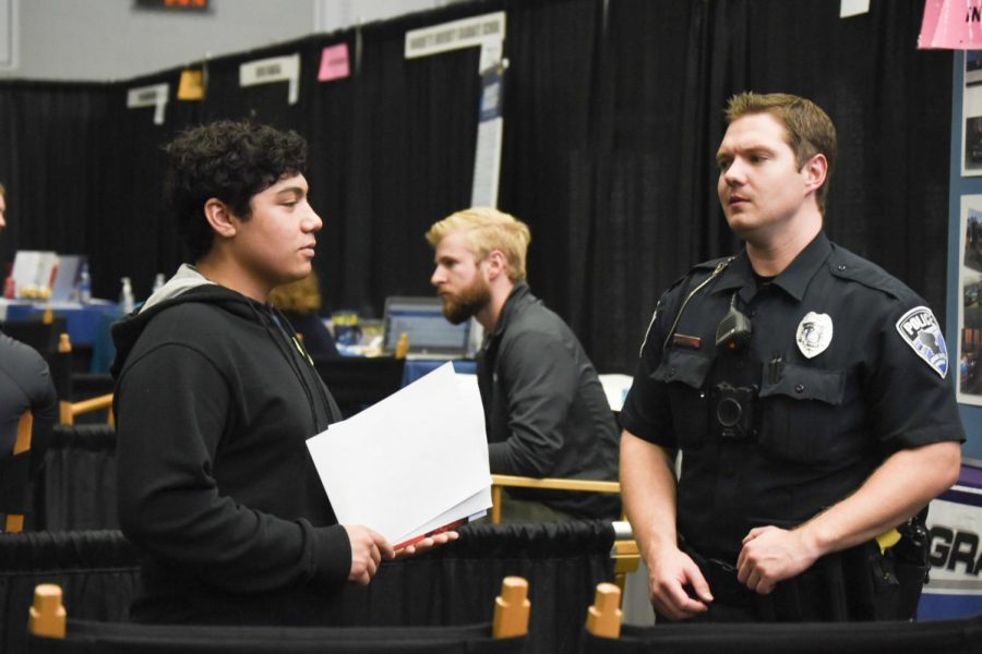 Students experience and gain knowledge from the career fair