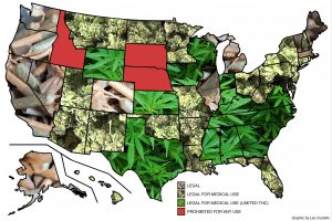 Map of US marijuana legislation