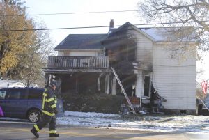 The house on Jackson Street was set on fire Nov. 14. 