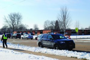 Joseph Schulz /Advance-Titan
Authorities respond to an incident at Oshkosh West High School.