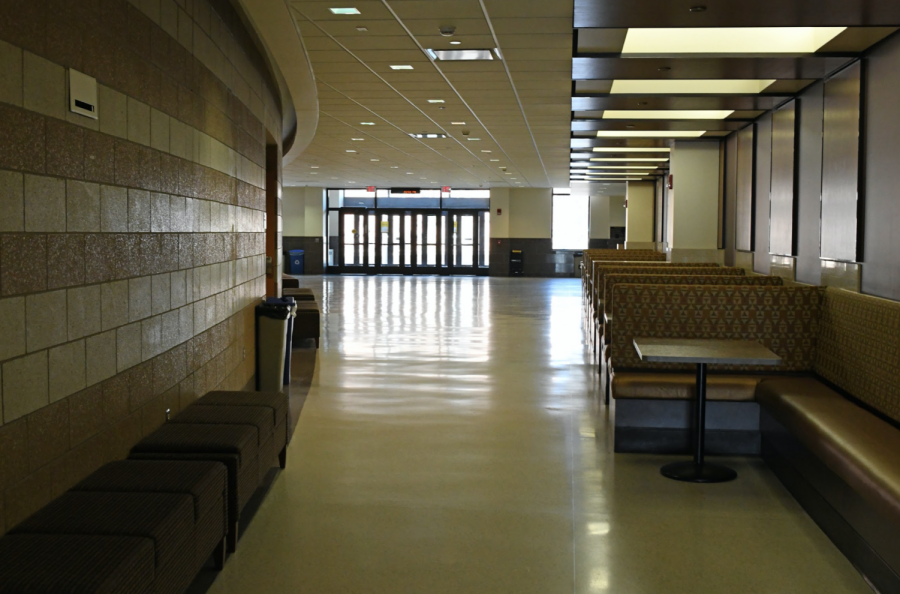 Marissa Chamberlin / Advance-Titan
UW Oshkosh buildings are eerily empty after face-to-face instruction was canceled to stop the spread of the coronavirus.