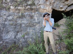 Max Schwid in China studying geology