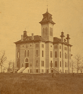 UW Oshkosh started with the Oshkosh Normal School opening in 1871 with eight faculty members and 43 enrolled students for the first day of regular classes.