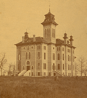 UW Oshkosh started with the Oshkosh Normal School opening in 1871 with eight faculty members and 43 enrolled students for the first day of regular classes.