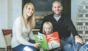 Ben Lancour, author of “Henry and the Gym Monster”, with his wife Stephanie and his daughter Harper. Lancour’s book will be published sometime this summer and
will be available in hardcover, paperback, and e-book formats. The message Lancour wants children and educators to understand is the importance of responsibility. 