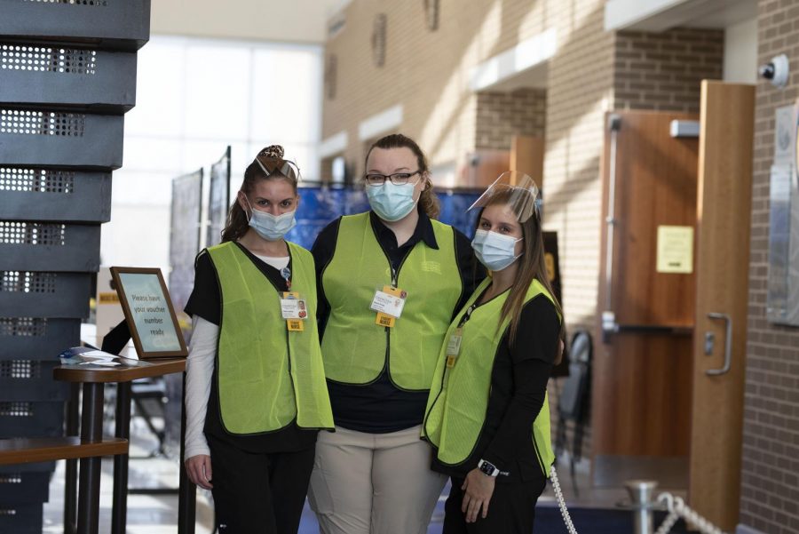 Photo: April Lee / Advance Titan
From left to right: Chloe Jostad, Alexis Prast and Lorraine Tenpenny