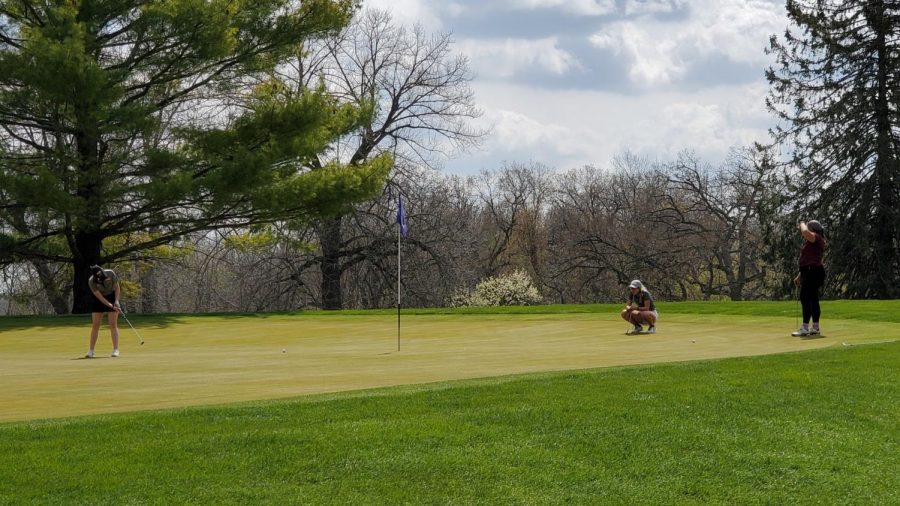 Courtesy of Beth Hubbard
Freshman Ava Downie shot an 18-hole score of 88 at the UW-Whitewater spring fling meet. This was landed her in 25th place overall among the 57 women competing at the event. Downie’s lowest round of the year was an 82 at the UW-Whitewater Invitational on April 17.