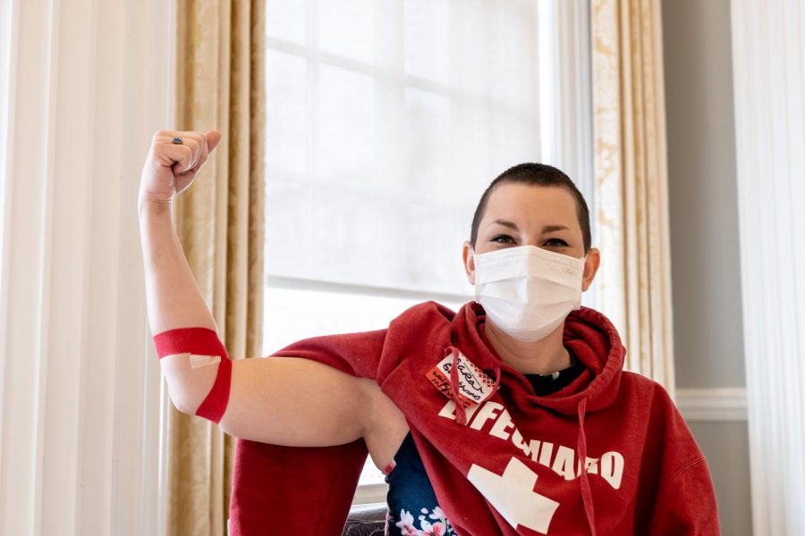 Photo+by+Photo+by+Brad+Zerivitz+%2F+American+Red+Cross+%E2%80%94+A+blood+donor%0Aproudly+shows+off+his+bandaged+arm+after+giving+with+the+American+Red+Cross+to+help+patients+in+need.%0A