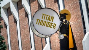 UW Oshkoshs newest marching band, The Titan Thunder, will debut in Fall 2022. (Photo courtesy UWO)