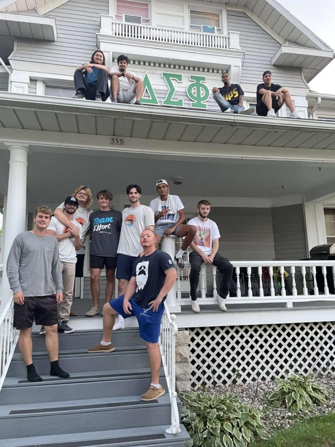 Photo: Courtesy of Jack Liddicoat —Delta Sigma Phi prepares for recruitment events at their new official fraternity house.