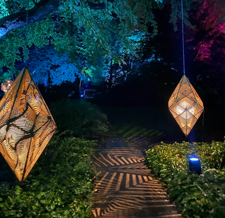 Photo creds: Kyra Slakes / The Advance-Titan -- Nature of Light exhibit uses shapes and lights to make artwork. Reservations are required to go.