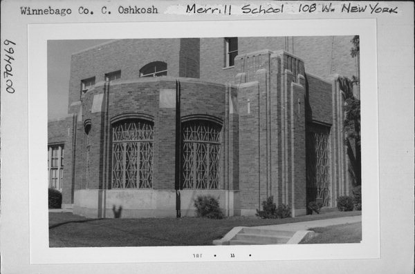 Photo courtesy of Wisconsin Historical Society-- 
Merrill Middle School, constructed in 1901, is set to be torn down and replaced with a green space for Vel Phillips Middle School. A petition
started to save the historic Merrill School currently has 1,300 signatures.