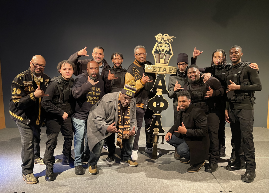 Courtesy of Alphonso Simpson Jr. / After nearly two decades, UWO inducted five students into the Alpha Phi Alpha fraternity founded in 1906 to support minority students