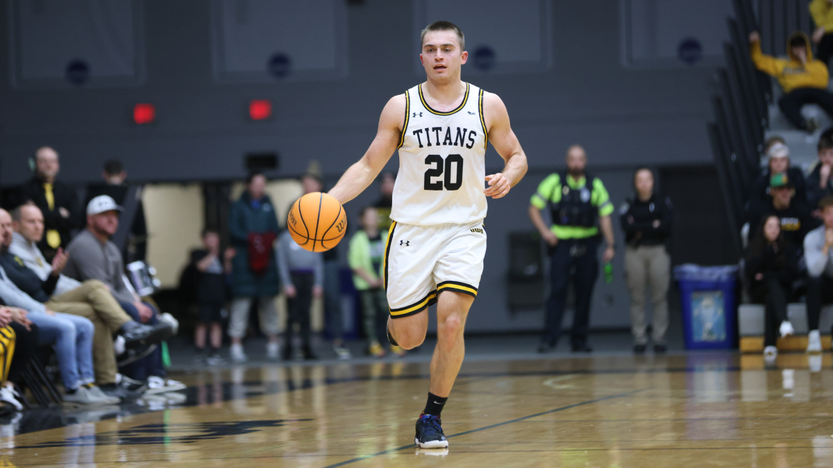 Courtesy of UWO Athletics -- UWOs Quinn Steckbauer scored 10 points and made all four of his free throw attempts against the Pioneers on Wednesday night.
