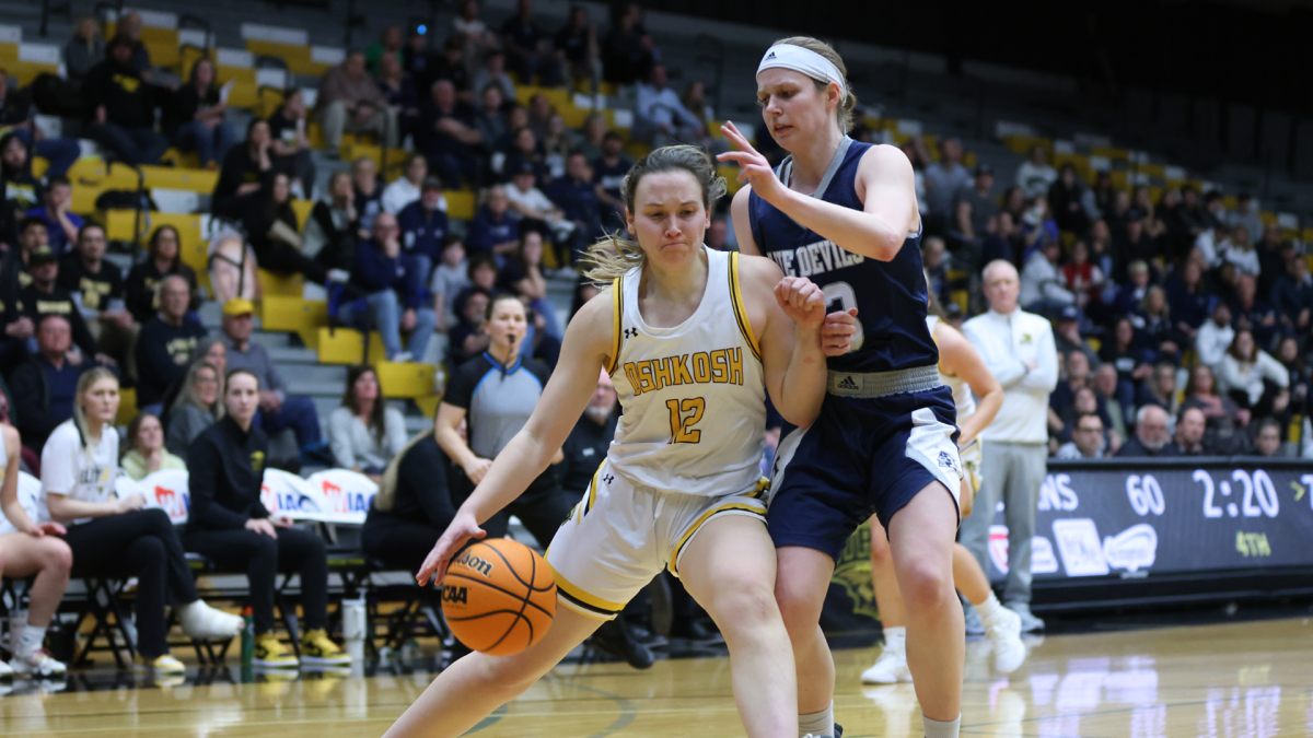 Courtesy of UWO Athletics -- UWOs Bridget Froehlke led the Titans with 17 points in the WIAC championship game Feb. 23.