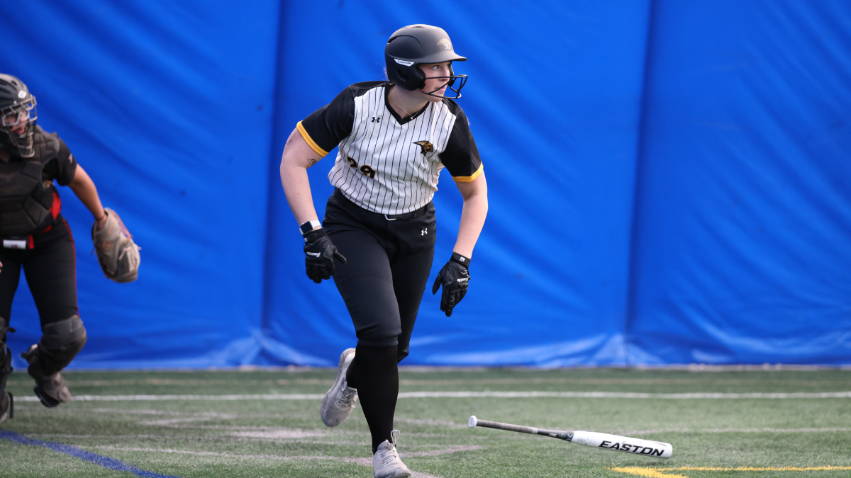 Courtesy+of+UWO+Athletics+%0AHannah+Ritter+runs+after+a+hit+earlier+in+the+season.+Ritter+went+3-for-4+with+2+RBIs+in+the+7-0+victory+versus+Gustavus+Adolphus+on+March+28+in+Clermont%2C+Florida