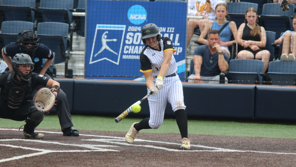Courtesy of Michael Sudhalter -- Sophie Wery drove hits a double in Oshkoshs second game of the College World Series.
