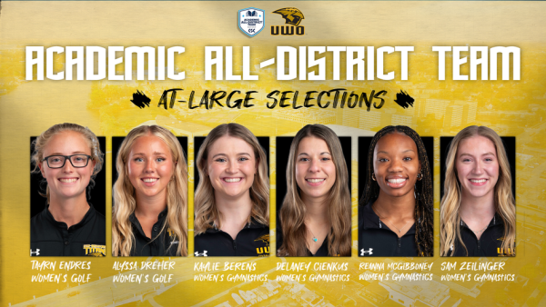 Courtesy of UWO Athletics -- The final round of College Sports Communicators (CSC) Academic All-District teams were announced June 25, and UW Oshkosh added six student-athletes to the total for the year.
