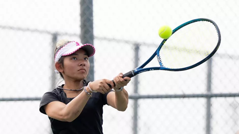 Courtesy of UWO Athletics -- UWO's Mana Usui placed fourth in the No. 2 singles matches at the UW-Whitewater Warhawk Invite.