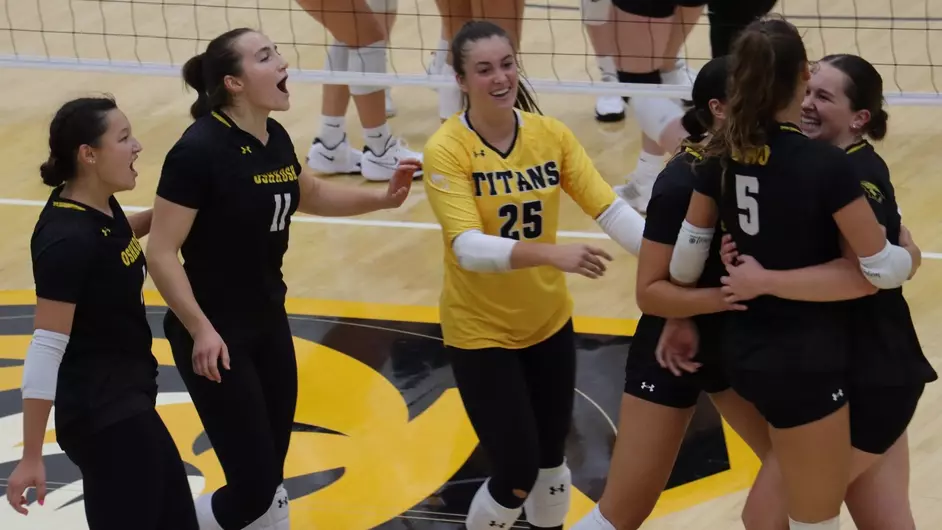 Courtesy of UWO Athletics -- The Titans won both of their matches by scores of 3-0 against Midwest Conference teams Sept. 4.
