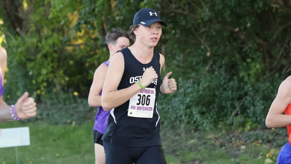 Courtesy of Steve Frommell / UWO Athletics -- UWO's Owen Bostwick was the Titans' second finisher at the UW-Whitewater Tom Hoffman Invitational.