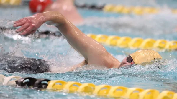 Courtesy of Steve Frommell / UWO Athletics -- The UW Oshkosh women's swimming and diving teams took down MSOE on Friday at Albee Hall.