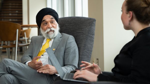 Courtesy of Patrick Flood -- Singh answers questions about his past, personal life and history in his roles at various universities.