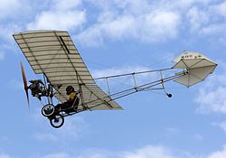 Courtesy of Wikimedia Commons / Original by User:Halleypo, modified by User:Steelpillow, CC BY-SA 3.0 -- A replica Santos-Dumont Demoiselle, built in France, will be brought overseas to Oshkosh and will be displayed in the vintage aircraft area during AirVenture.
