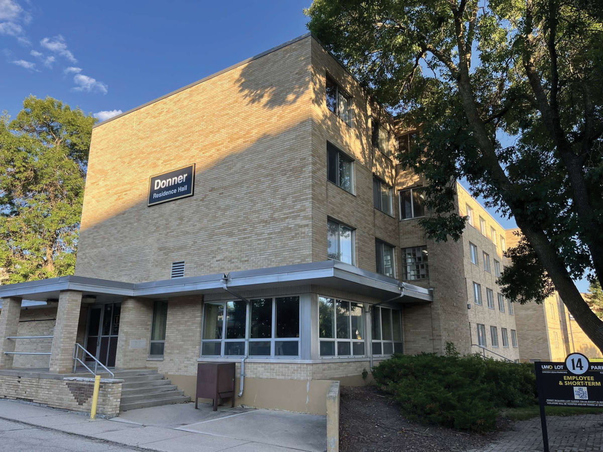 Dylan Przybylski / Advance-Titan -- Donner Hall is one of three buildings, also including Webster Hall and Radford Hall, that will be demolished in the next year in a statewide project.