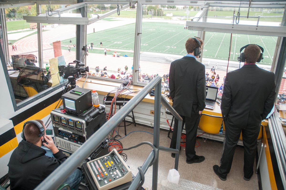 Courtesy of UWO Flickr – Titan TV produces a UWO football game against the UW-Whitewater Warhawks on Oct. 26, 2013