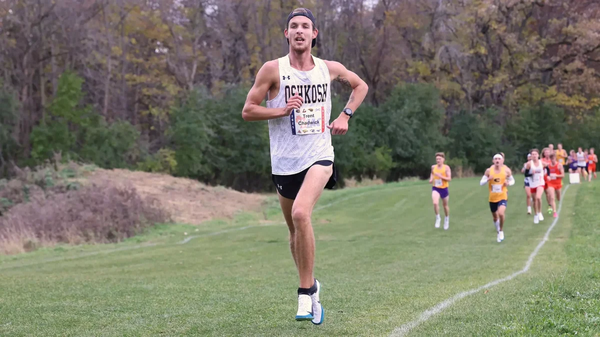 Courtesy of Steve Frommell / UWO Athletics -- UWO's Trent Chadwick was named All-Region for the first time in his career after taking 27th place at the regional meet.