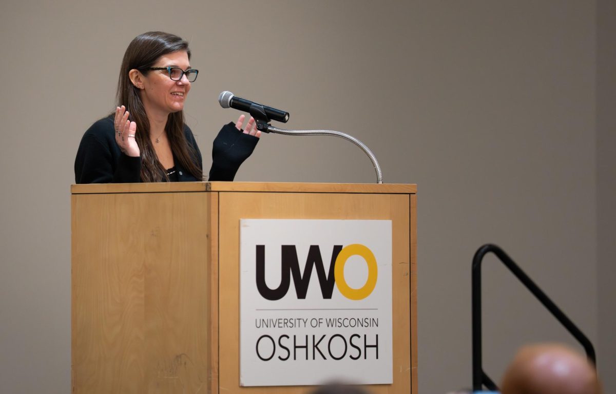 Courtesy of Patrick Flood – Stephanie Land, a bestselling author whose books were turned into a Netflix series, talks to students and the community about her past experience of a single mother struggling to make ends meet.