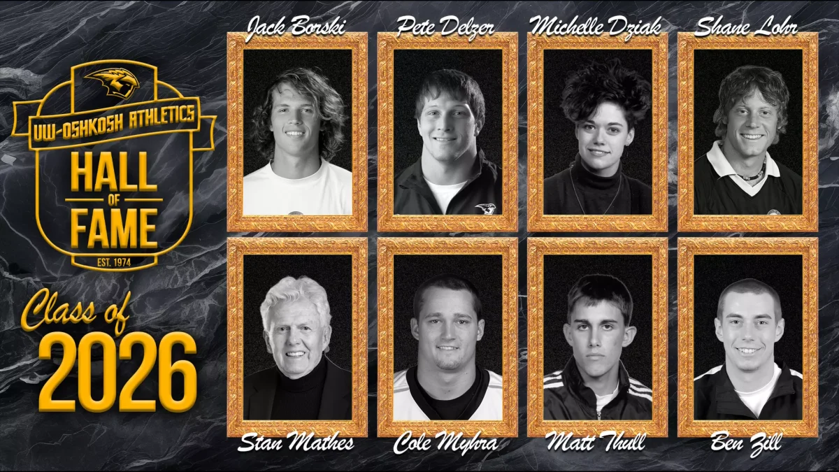 Courtesy of UWO Athletics - The UW-Oshkosh Athletics Hall of Fame announced that it will induct eight former athletes into its ranks later this year.