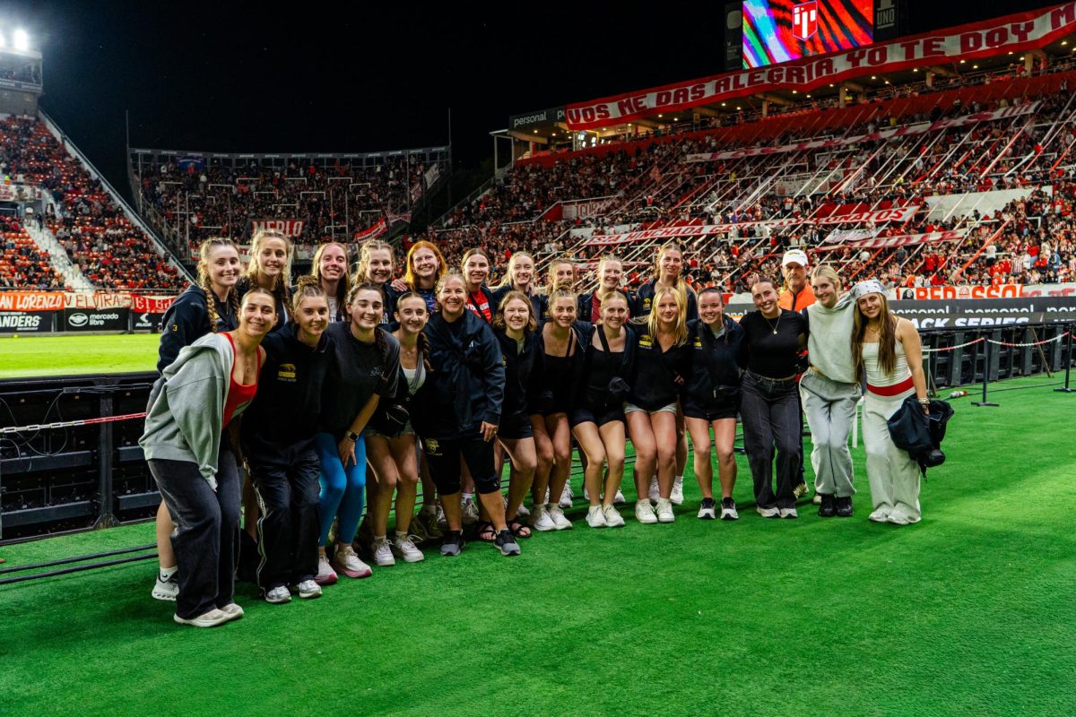 Courtesy of Nahuel Lucas - The women’s soccer team poses for a picture in Buenos Aires, Argentina.